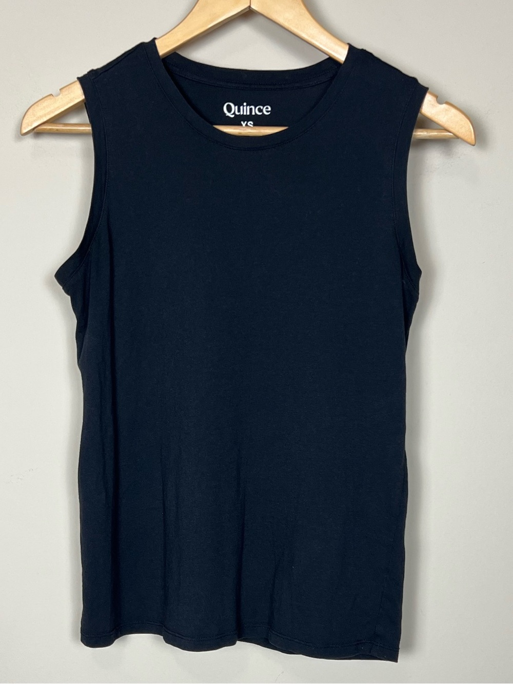 Quince Cotton Modal Muscle Tank Black XS